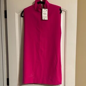 ZARA NWT Hot Pink Sleeveless Dress